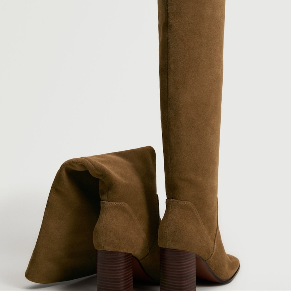 Women Shoes, Leather boots with tall leg - Picture 3 of 5